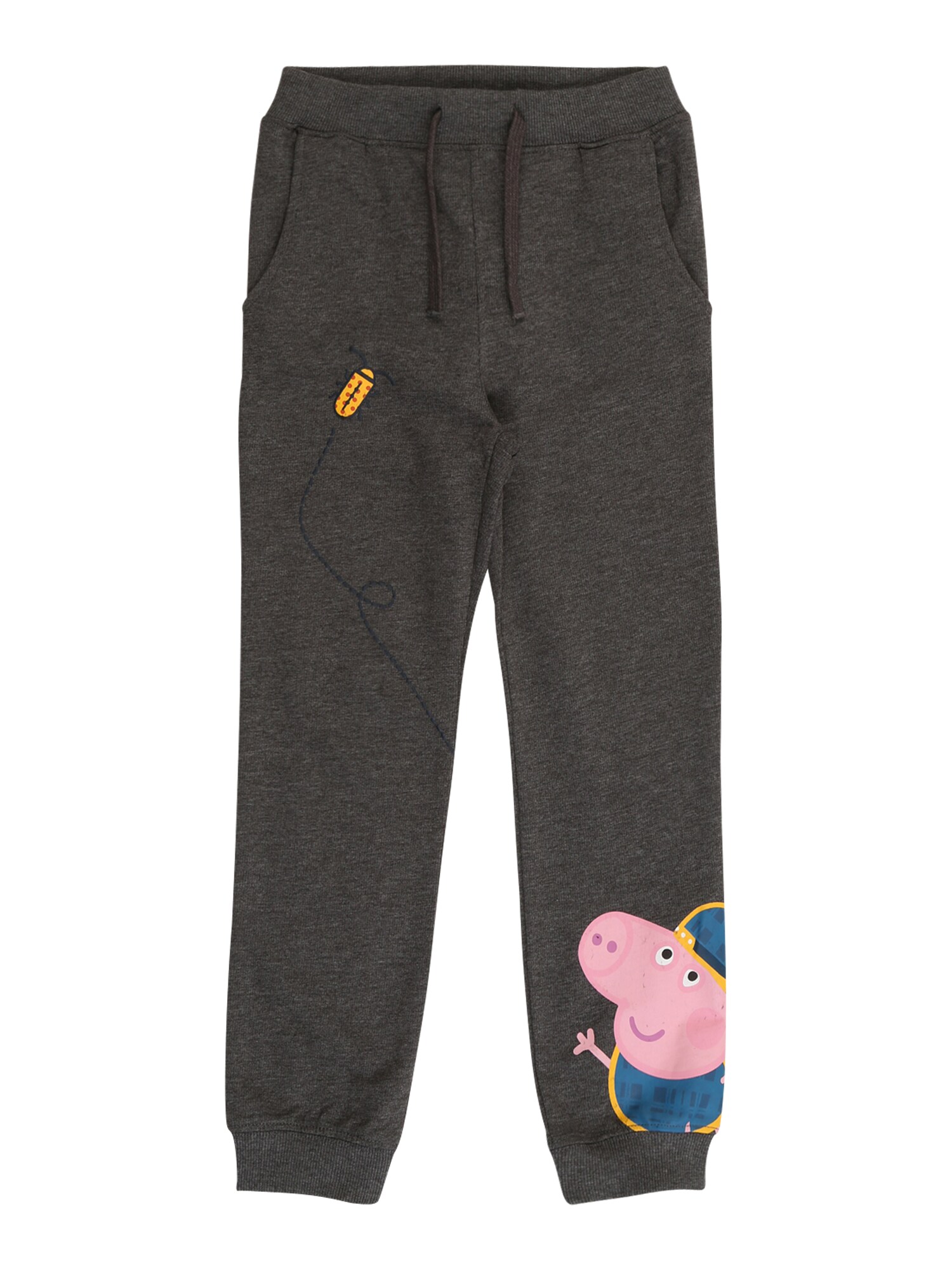 NAME IT Kelnės 'PEPPAPIG'  tamsiai pilka / rožinė