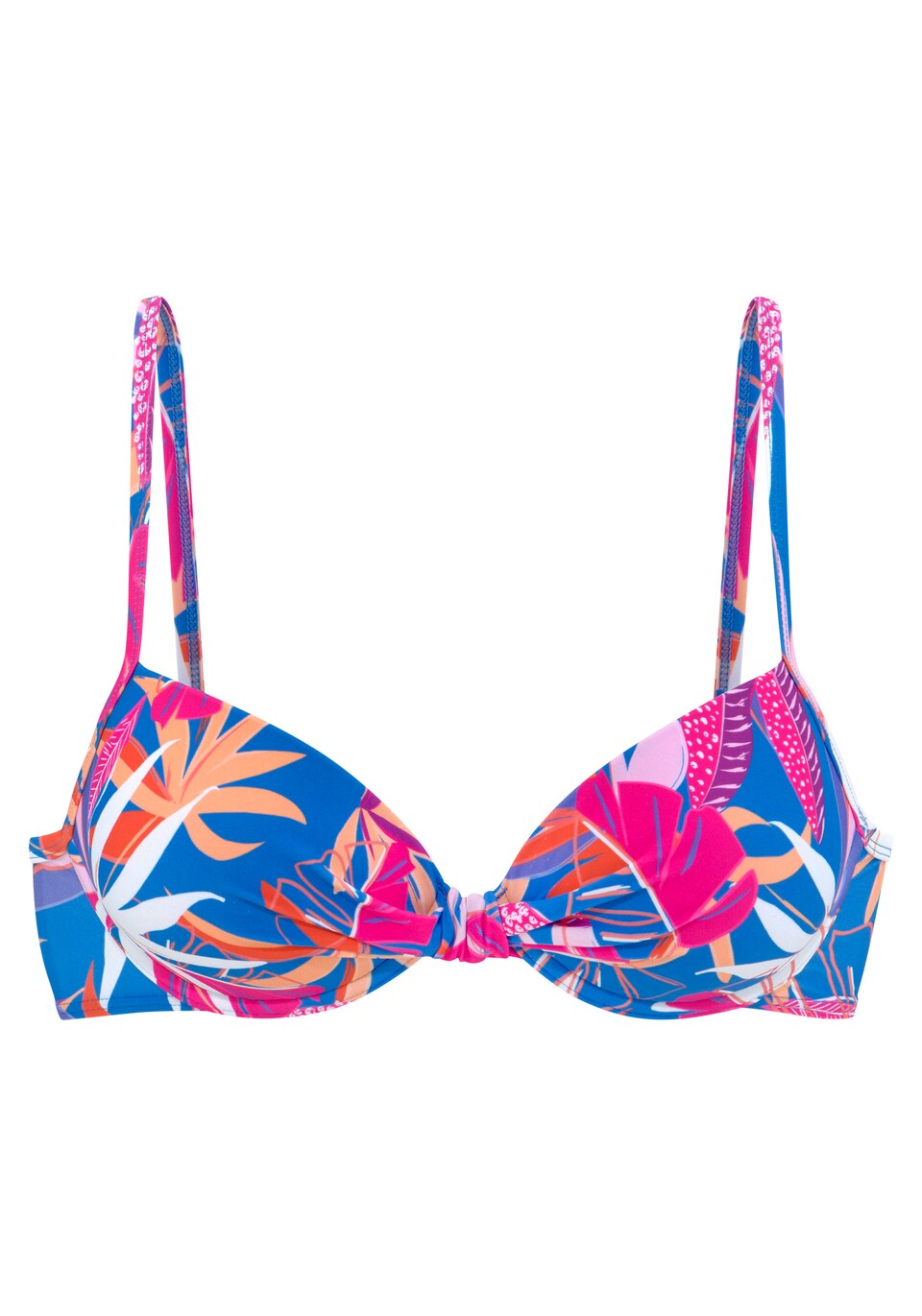 Bikiniöverdel blå / mint / rosa