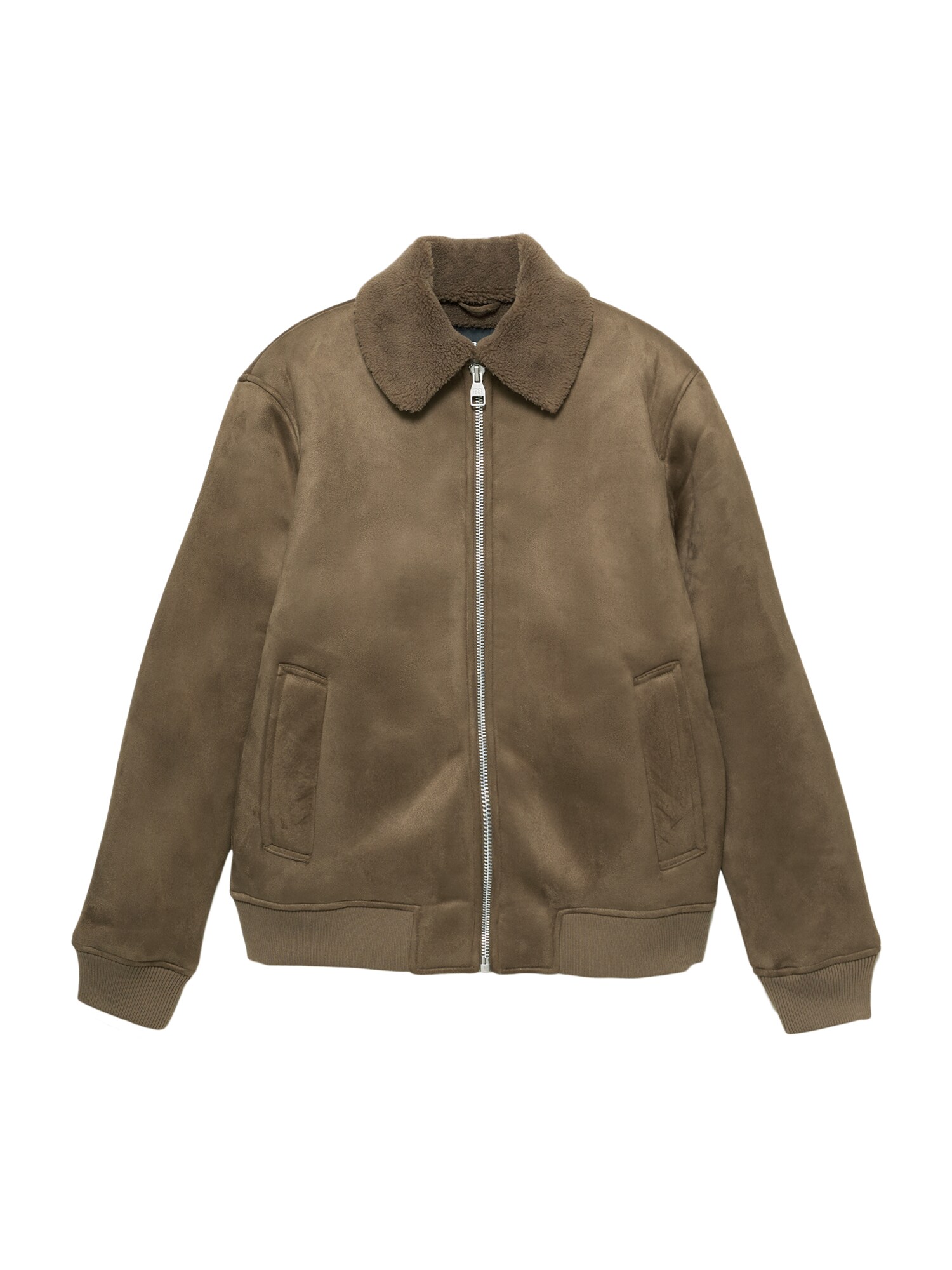 Pull&Bear Geacă de primăvară-toamnă  kaki