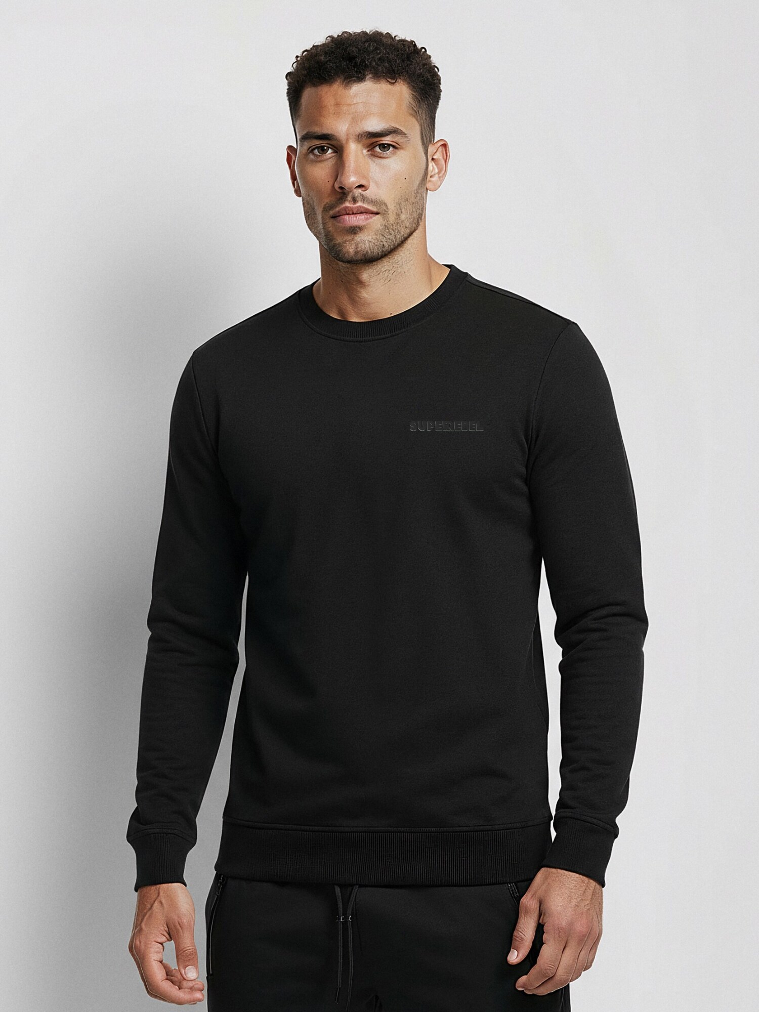 SUPERREBEL® GEAR Pullover 'ROCCO'  nero