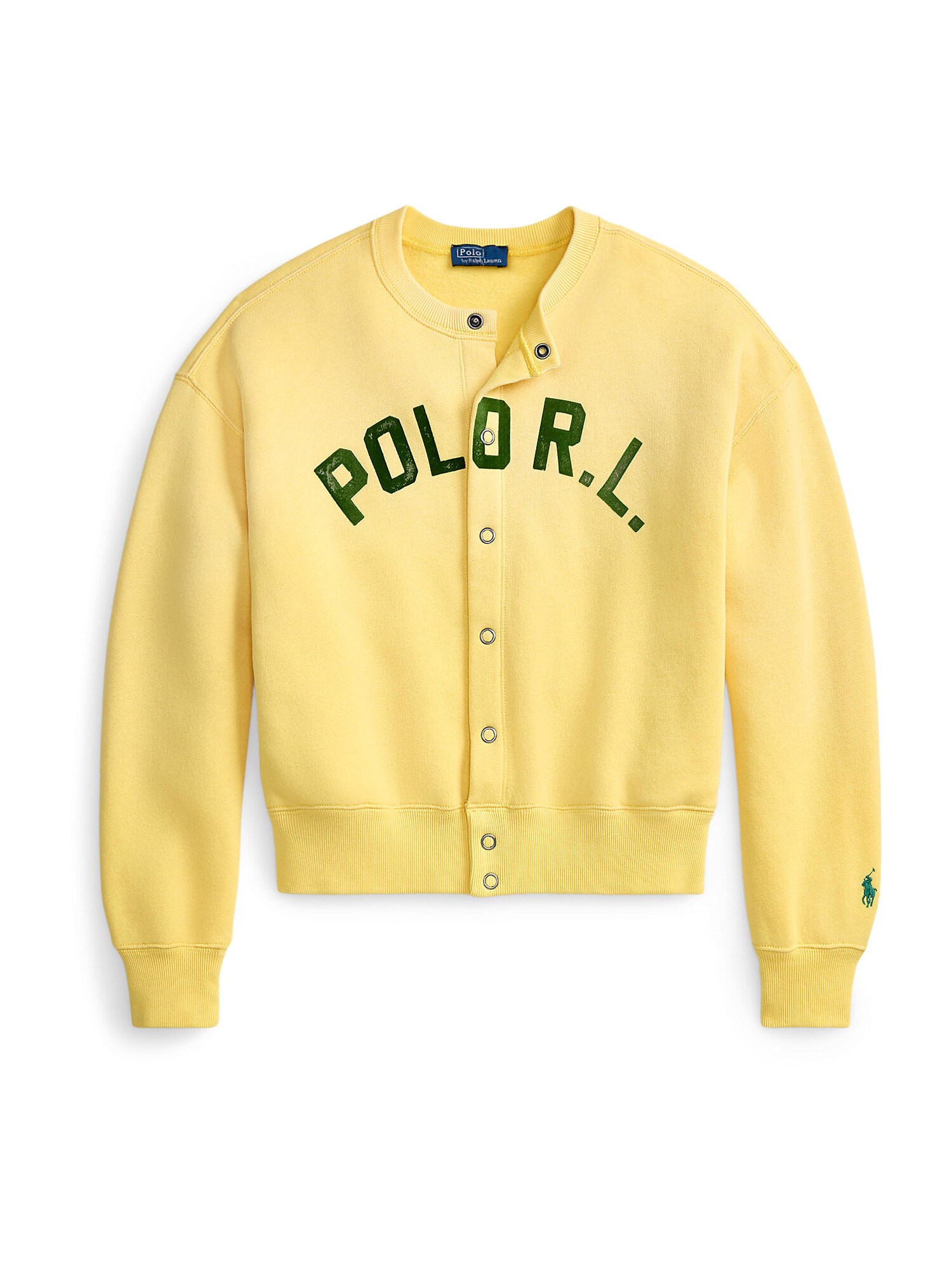 Polo Ralph Lauren Tepláková bunda  svetložltá / zelená