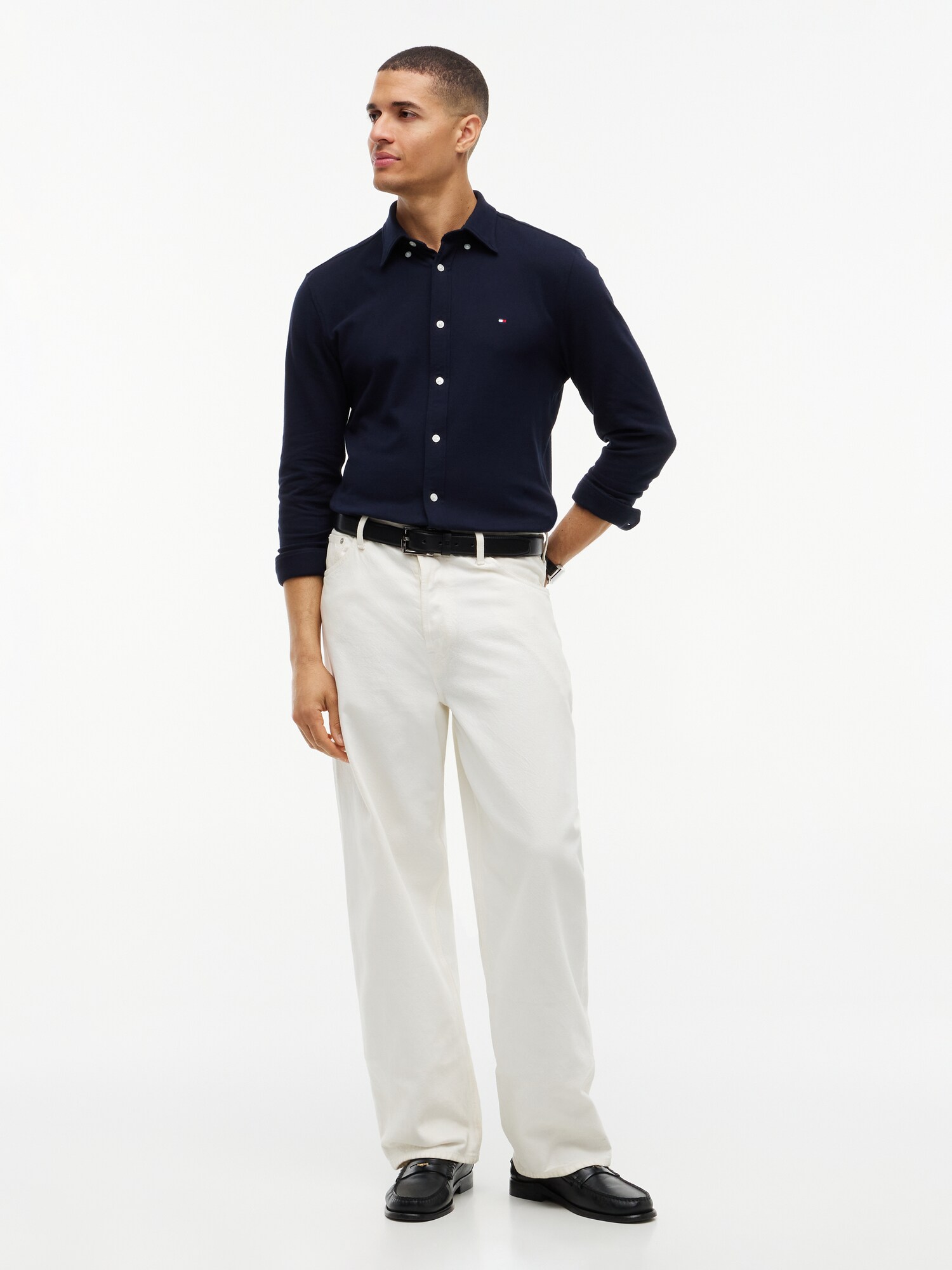 TOMMY HILFIGER Košeľa  námornícka modrá (obrázok 4)