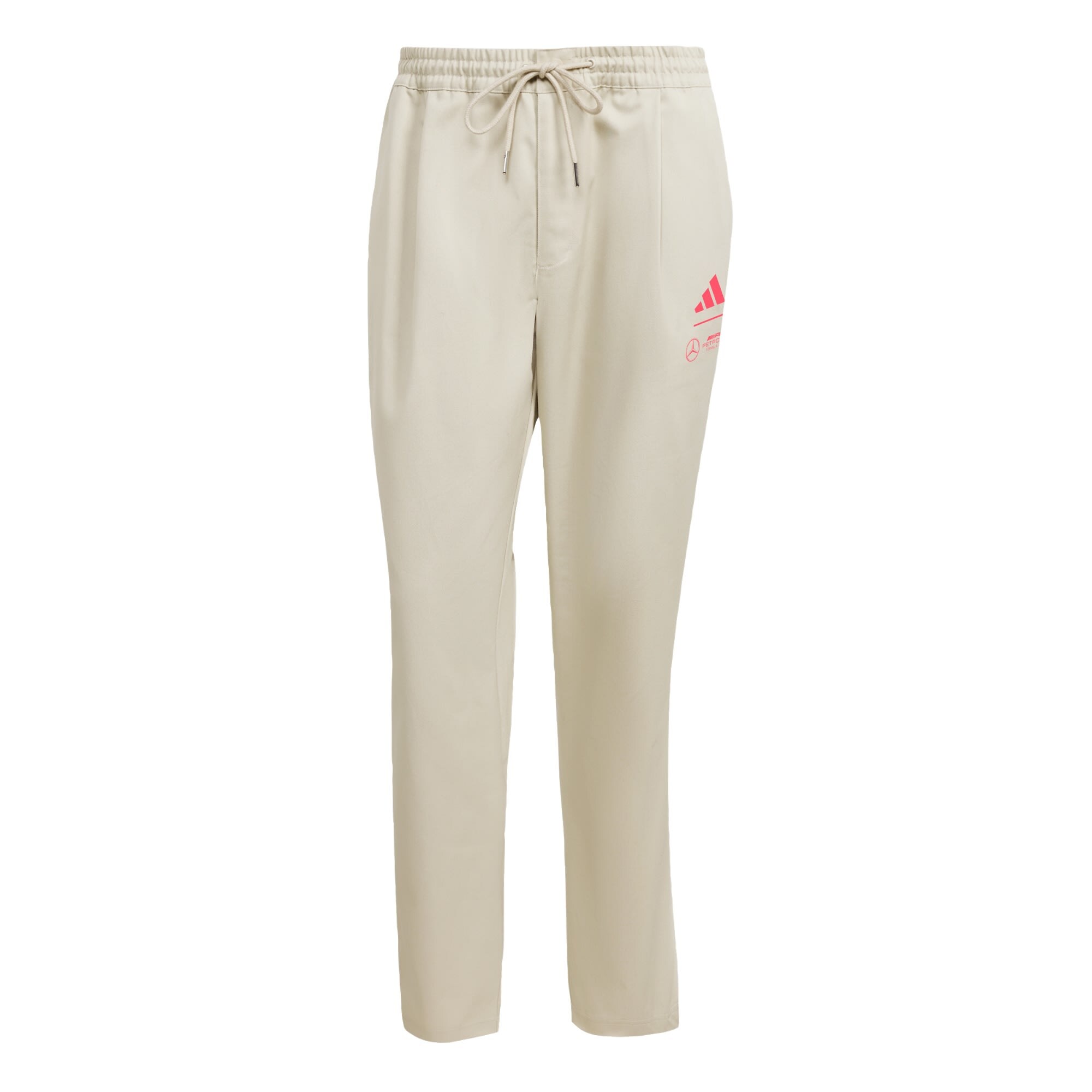 Adidas Performance Sportbroek 'Mercedes - Amg Petronas Formula One Team Summer' Beige / Rood