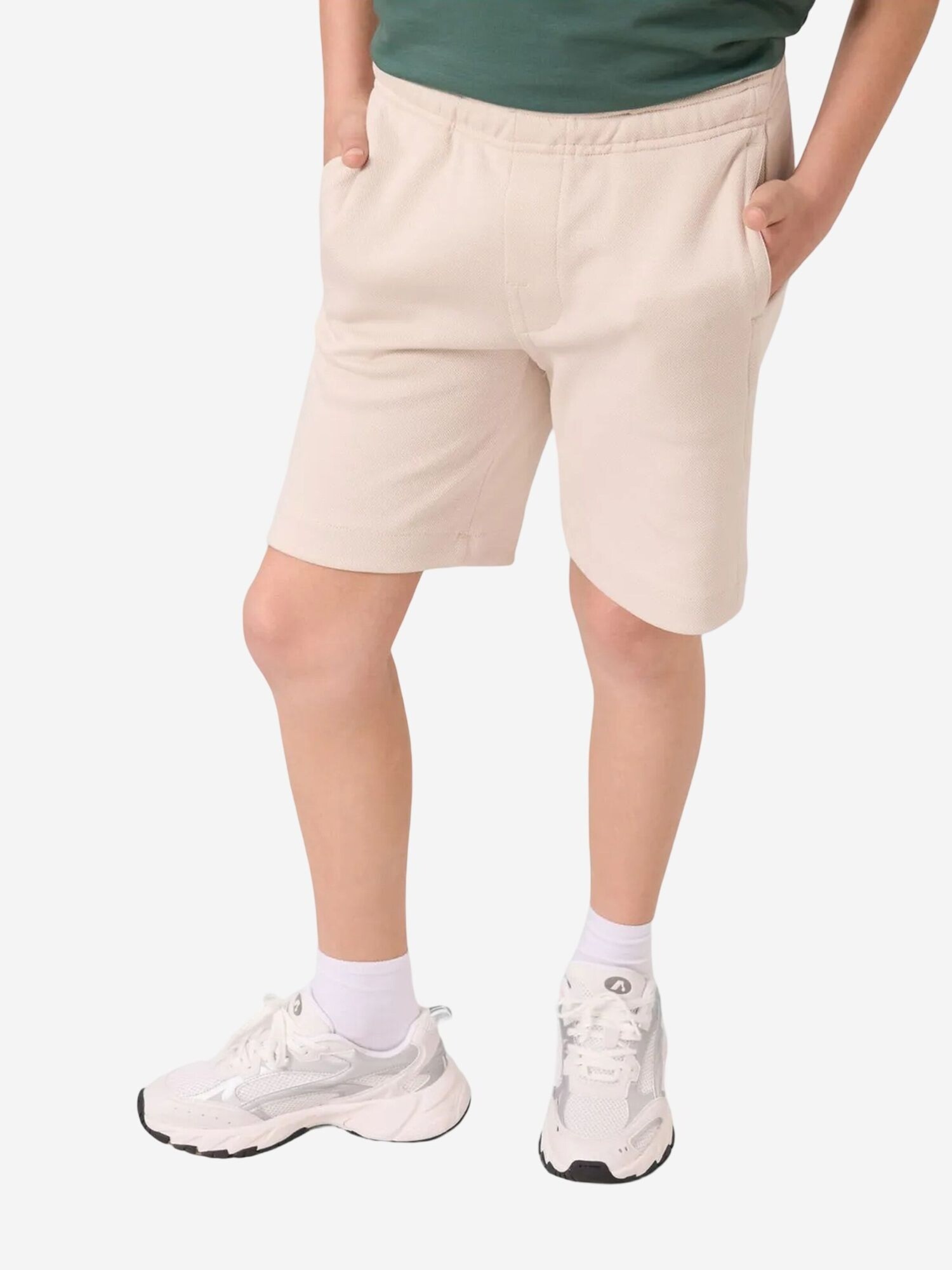 Tommy Life Hlače 'TOMMY Shorts aus Baumwollmischung' kameno siva