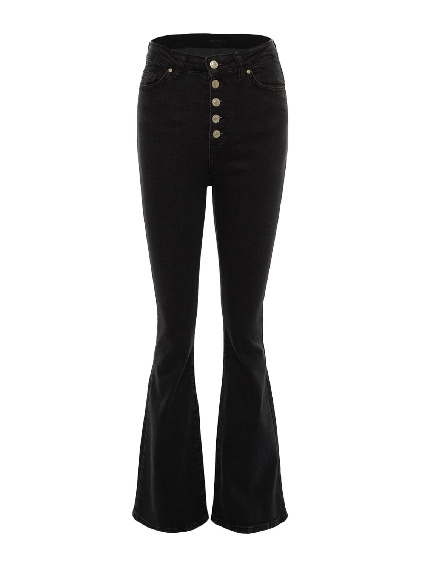 Trendyol Džínsy  čierny denim