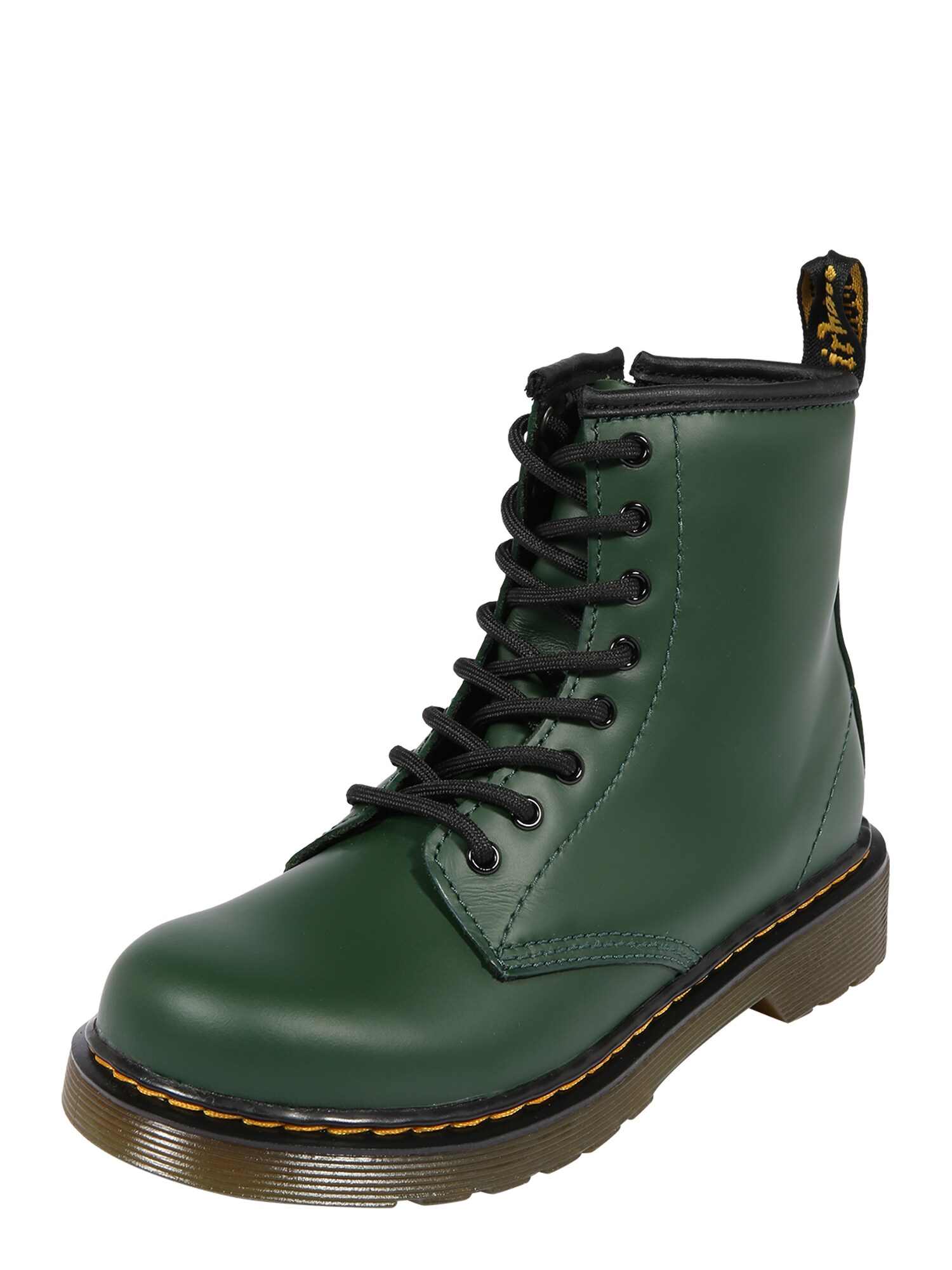 Dr. Martens Auliniai batai su kulniuku  tamsiai žalia / juoda / geltona