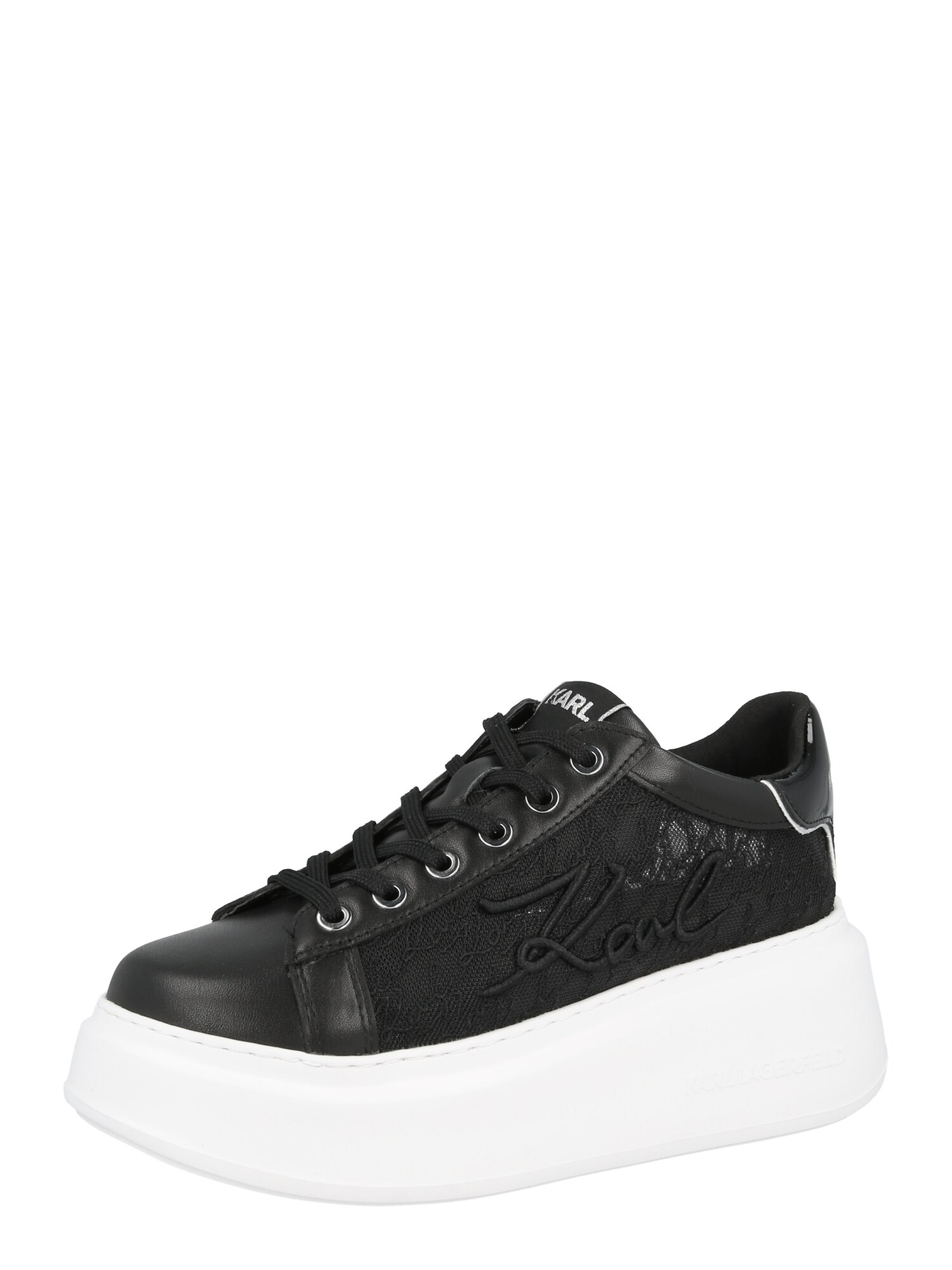 Karl Lagerfeld Zapatillas deportivas bajas 'ANAKAPRI'  negro / plata