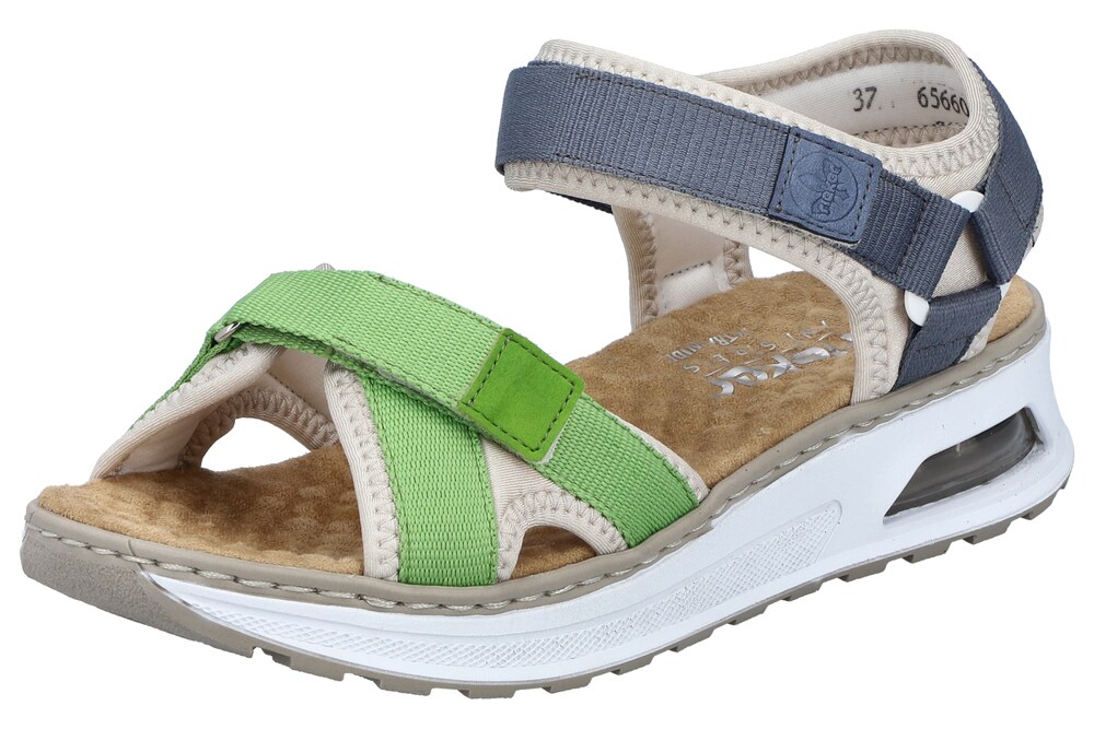 Rieker Trekkingsandale Damen Größe 40 dunkelblau / limette