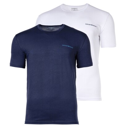 Emporio Armani Shirt Blauw / Wit