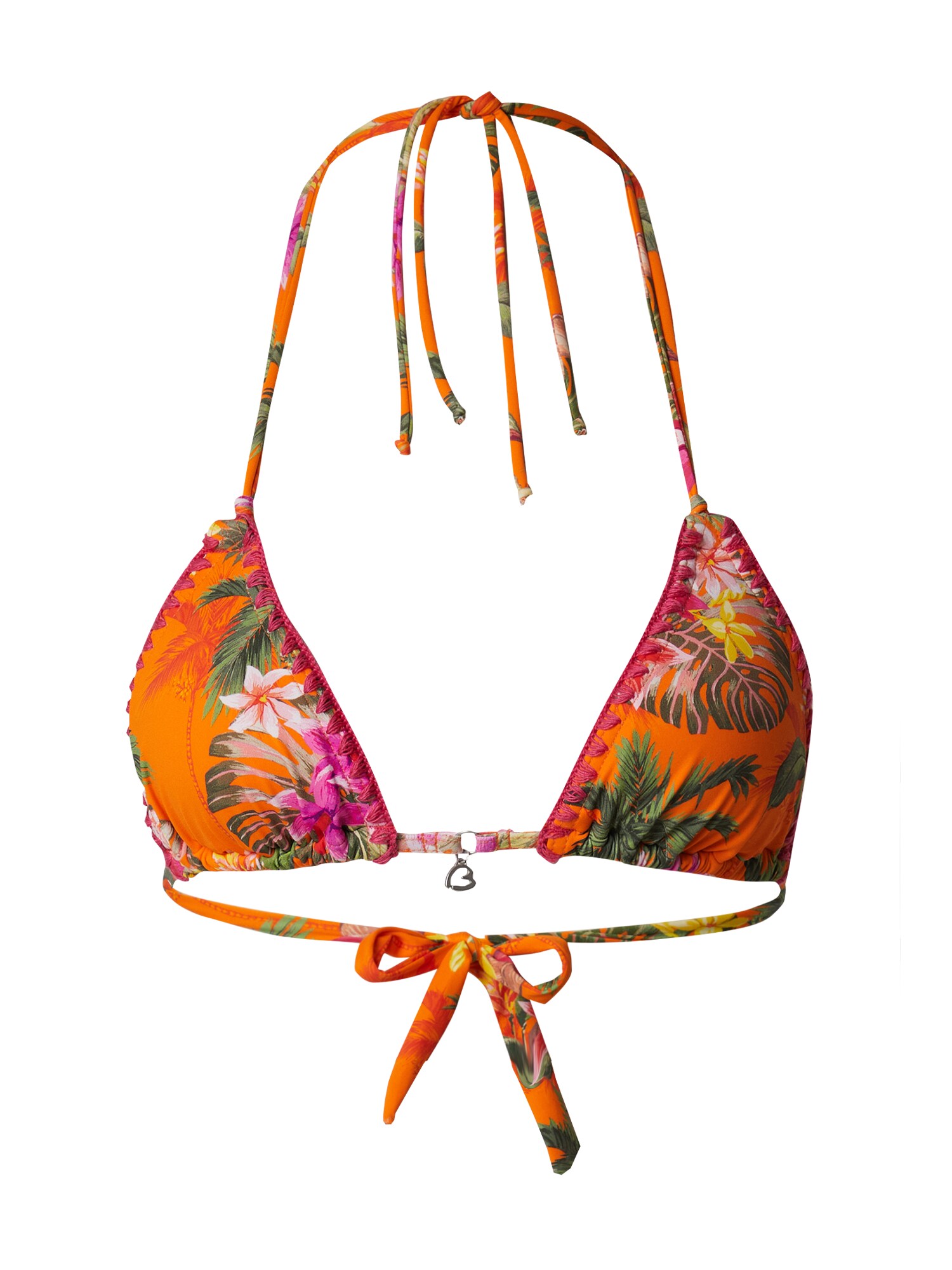 Banana Moon Bikinový top 'NUCO FAGAPEA'  zelená / oranžová / ružová / svetloružová