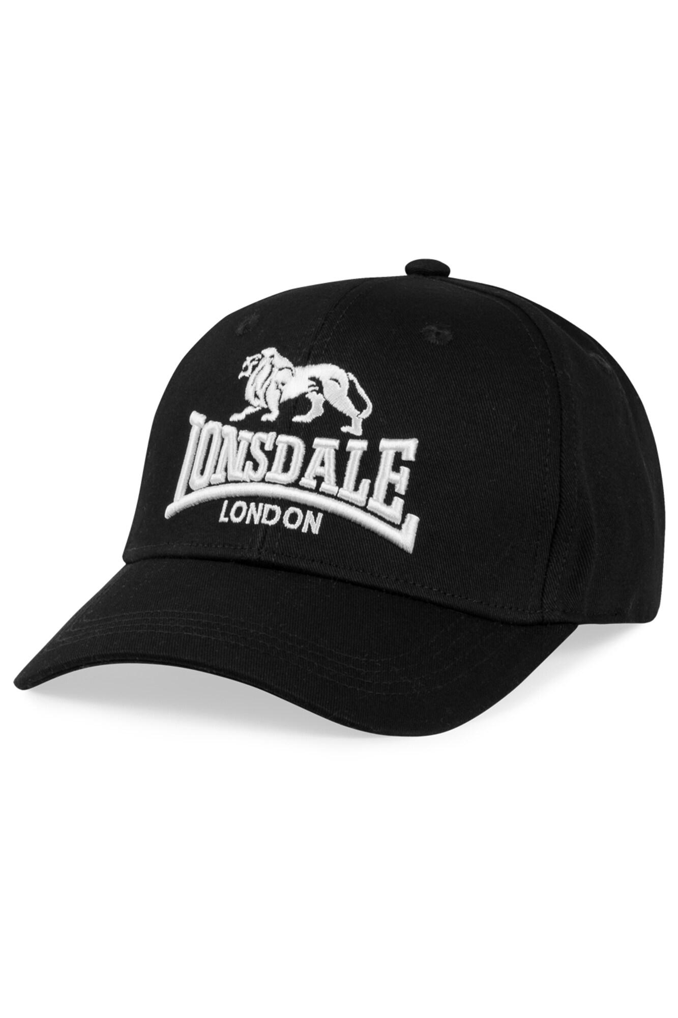 LONSDALE Sapkák 'SALFORD'  fekete / fehér akciós termékkép 1