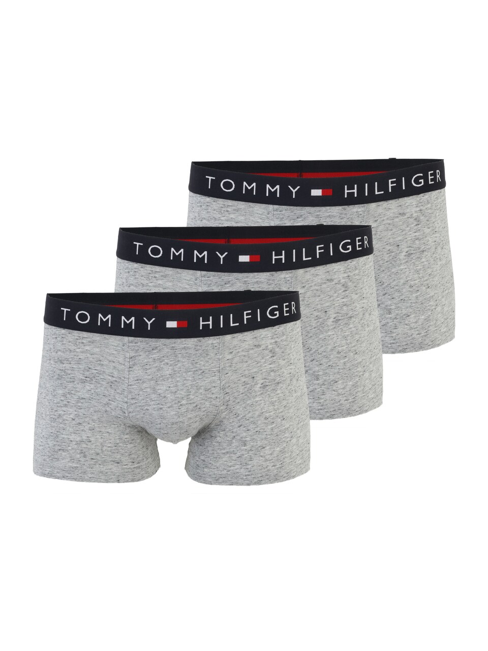 Boxershorts 'Essential' marinblå / gråmelerad / röd