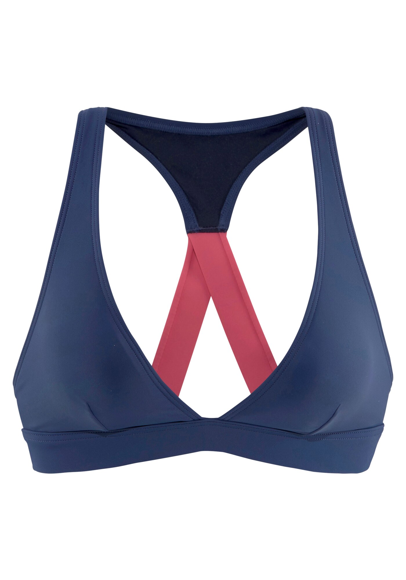 LASCANA ACTIVE Sport bikini felső  tengerészkék / lilásvörös akciós termékkép 1
