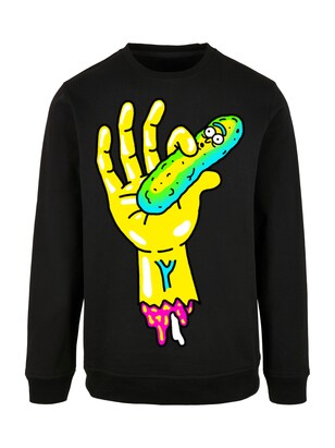 F4NT4STIC Sweatshirt Geel / Groen / Pink / Zwart