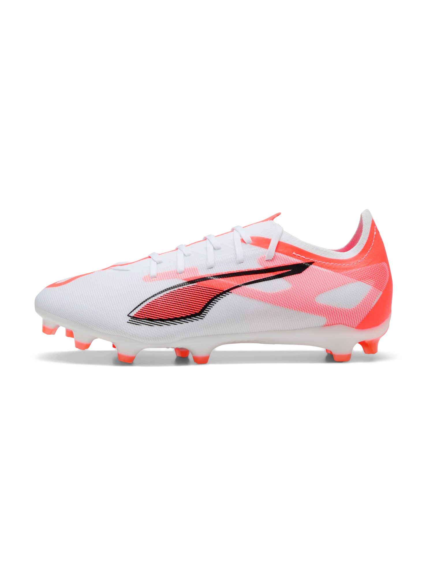 PUMA Ghete de fotbal Ultra 5 Match  portocaliu somon / roz deschis / negru / alb