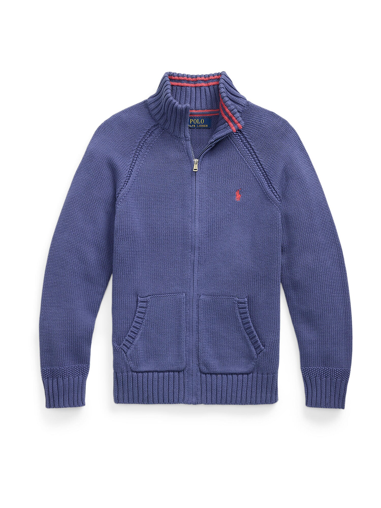 Polo Ralph Lauren Kardigán  zafir / világospiros akciós termékkép 1