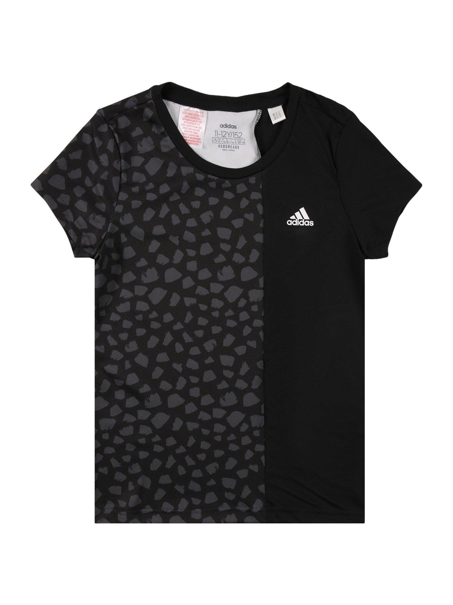 ADIDAS PERFORMANCE Sportiniai marškinėliai  juoda / pilka / balta / margai juoda