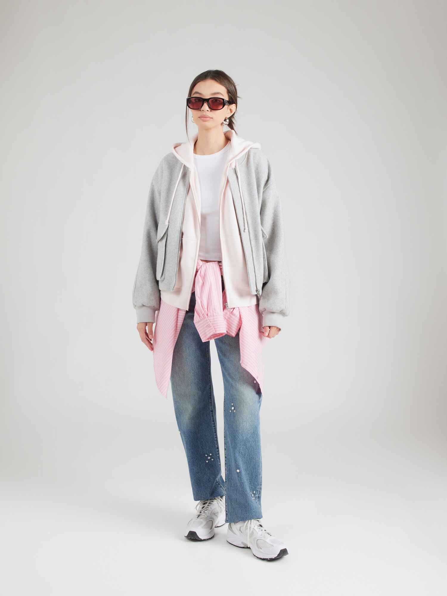 LEVI'S ® Sudadera con cremallera 'EVERYDAY'  rosé – imagen 4