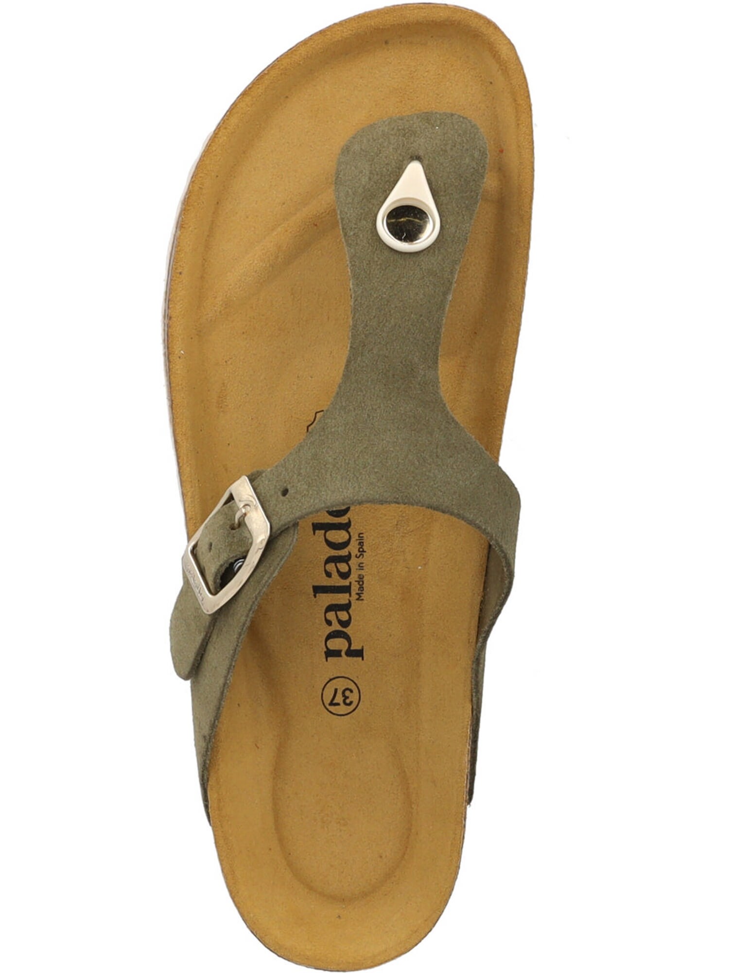 Palado Teenslipper ' Kos Suede Premium Leather' kaki