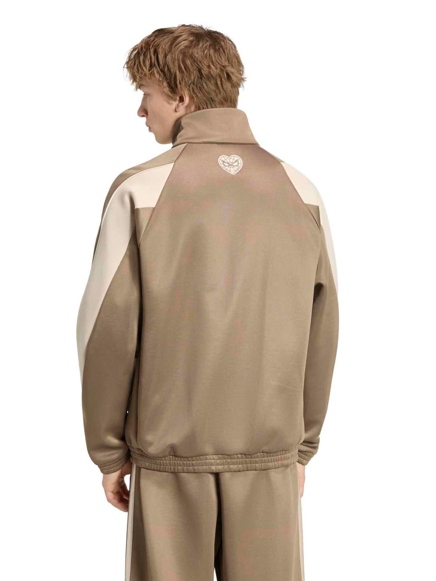ADIDAS SPORTSWEAR Sudadera con cremallera deportiva 'Adidas x MARVEL SPIDER-MAN' beige / beige oscuro / blanco – imagen 3