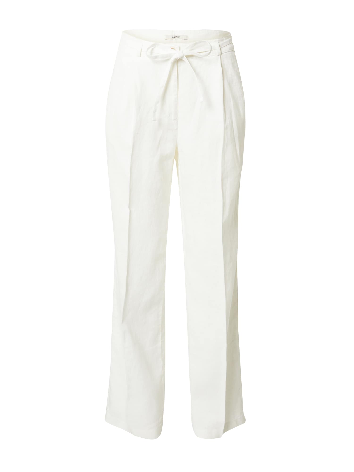 ESPRIT Pantaloni cu dungă  alb murdar