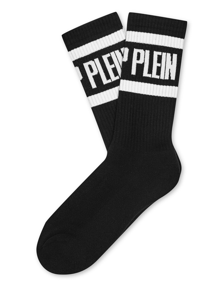 Philipp Plein Socken Damen Größe 39/42 schwarz / weiß