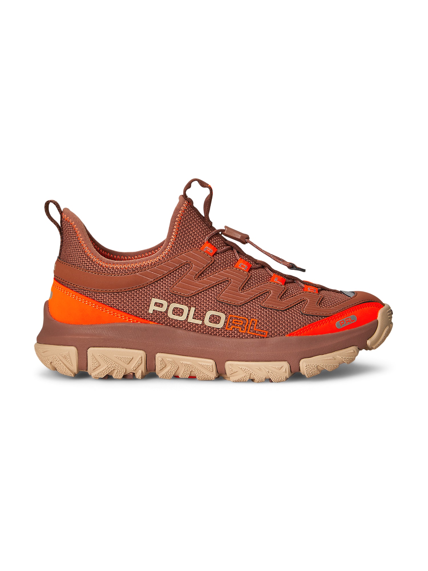 Polo Ralph Lauren Nízke tenisky  sivá / svetlooranžová / tmavooranžová
