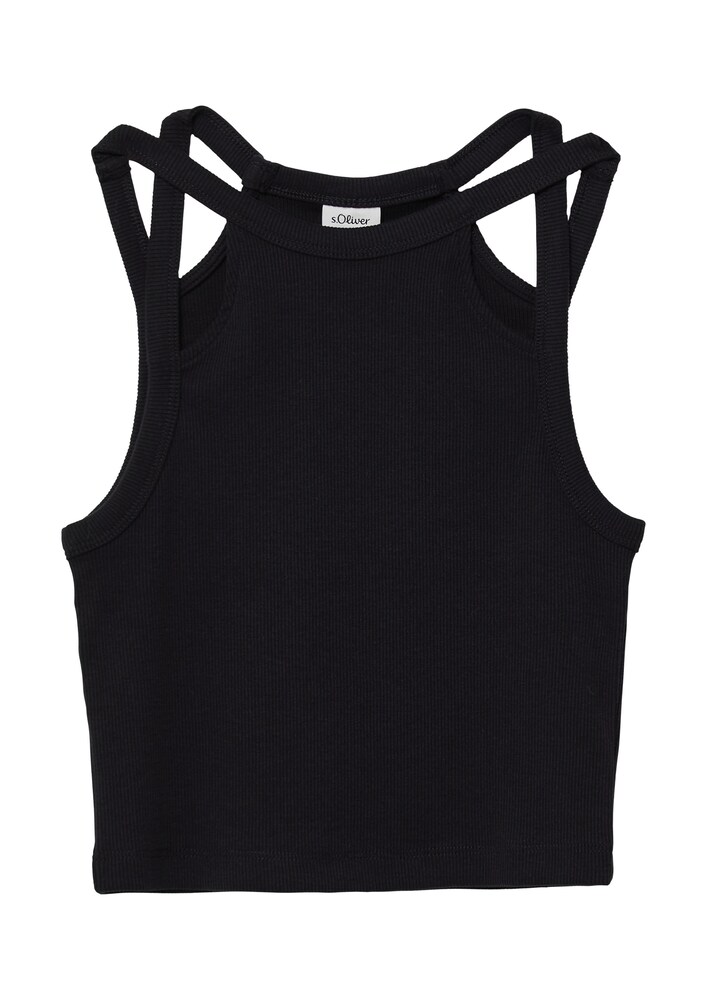 s.Oliver Top Mädchen Größe 134/140 schwarz