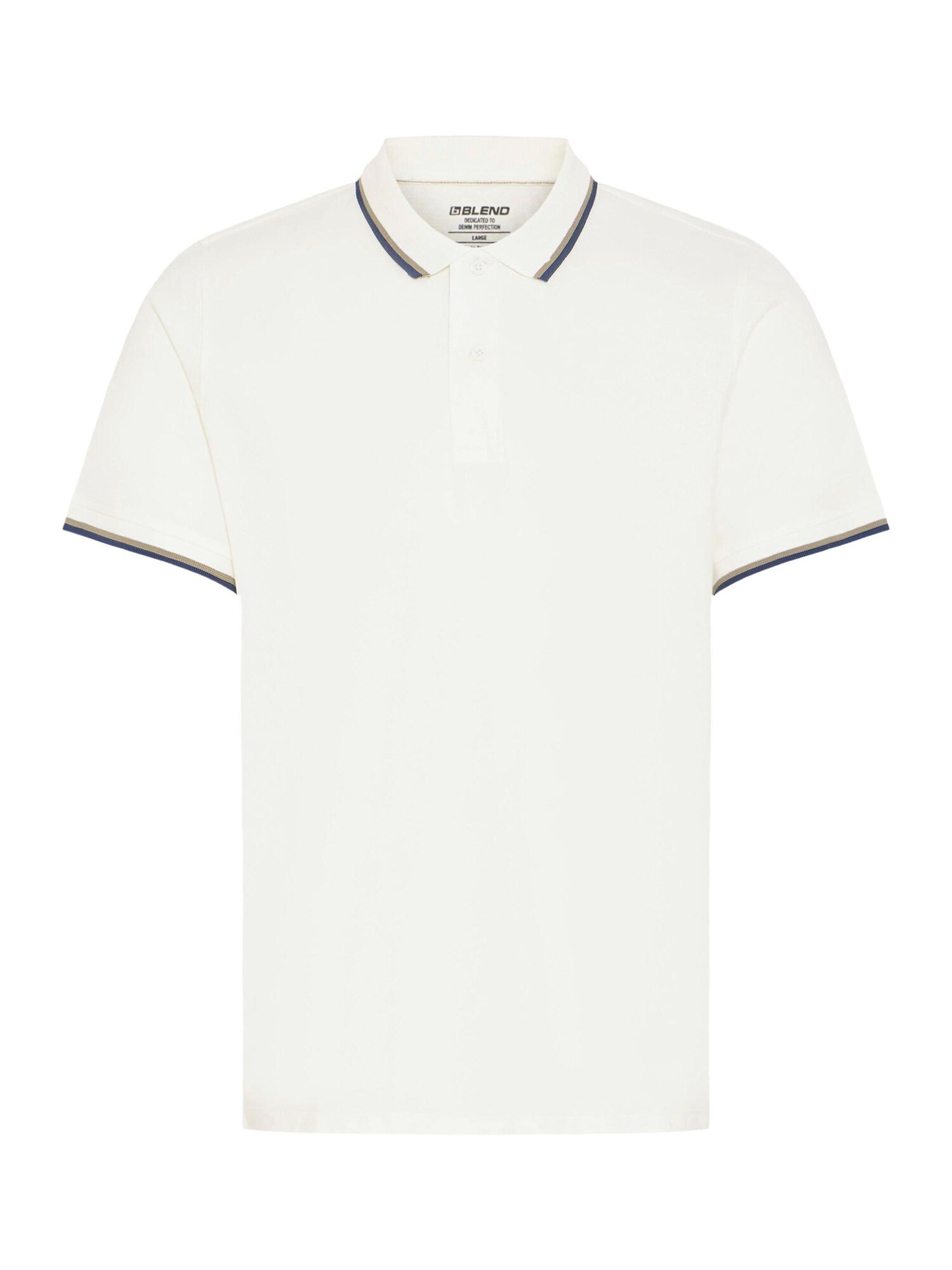 BLEND Camiseta negro / blanco