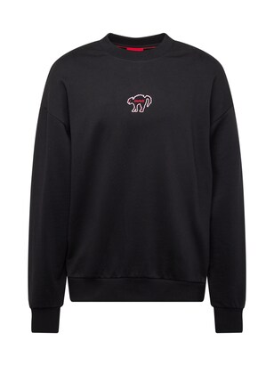 HUGO Sweatshirt ‘Duberries’ Rood / Zwart / Wit