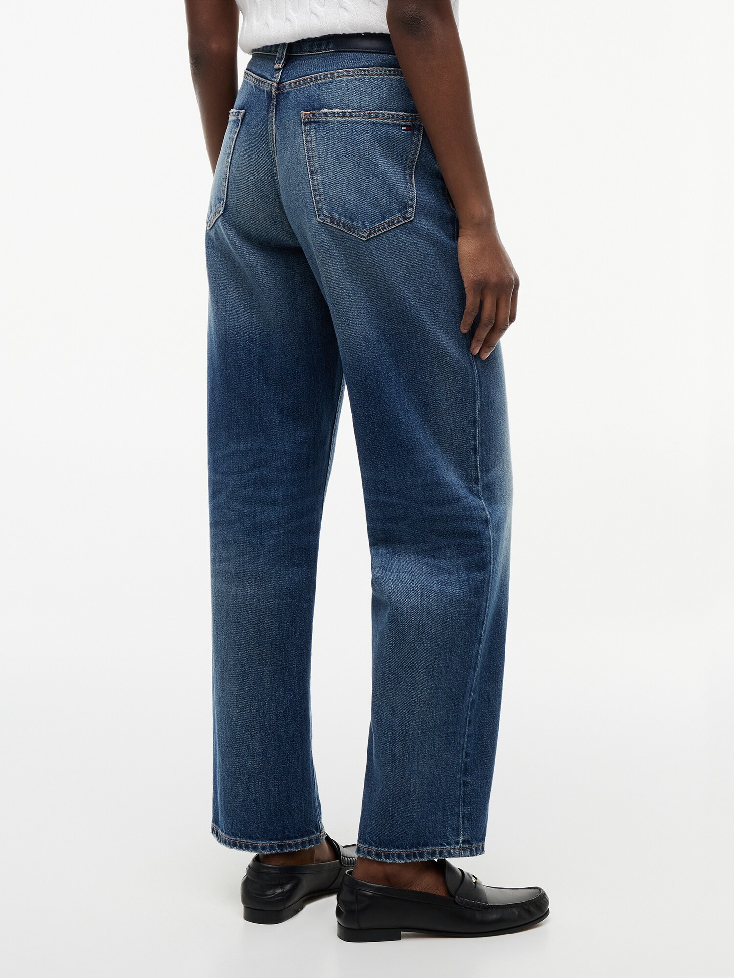 TOMMY HILFIGER Vaquero 'Flag Horsebit Regular Tapered Ankle' azul oscuro – imagen 3