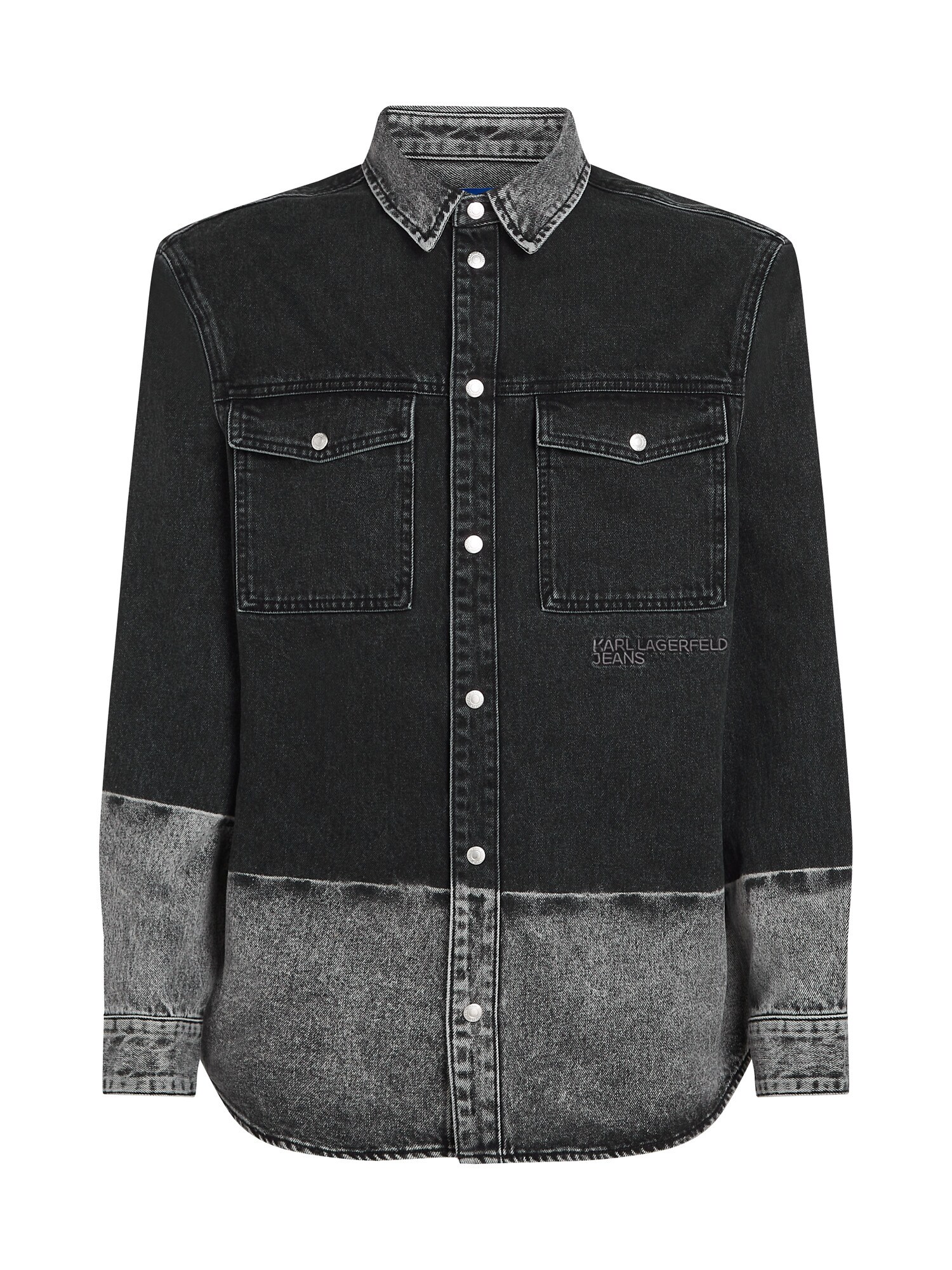 KARL LAGERFELD JEANS Cămașă  negru / negru amestecat