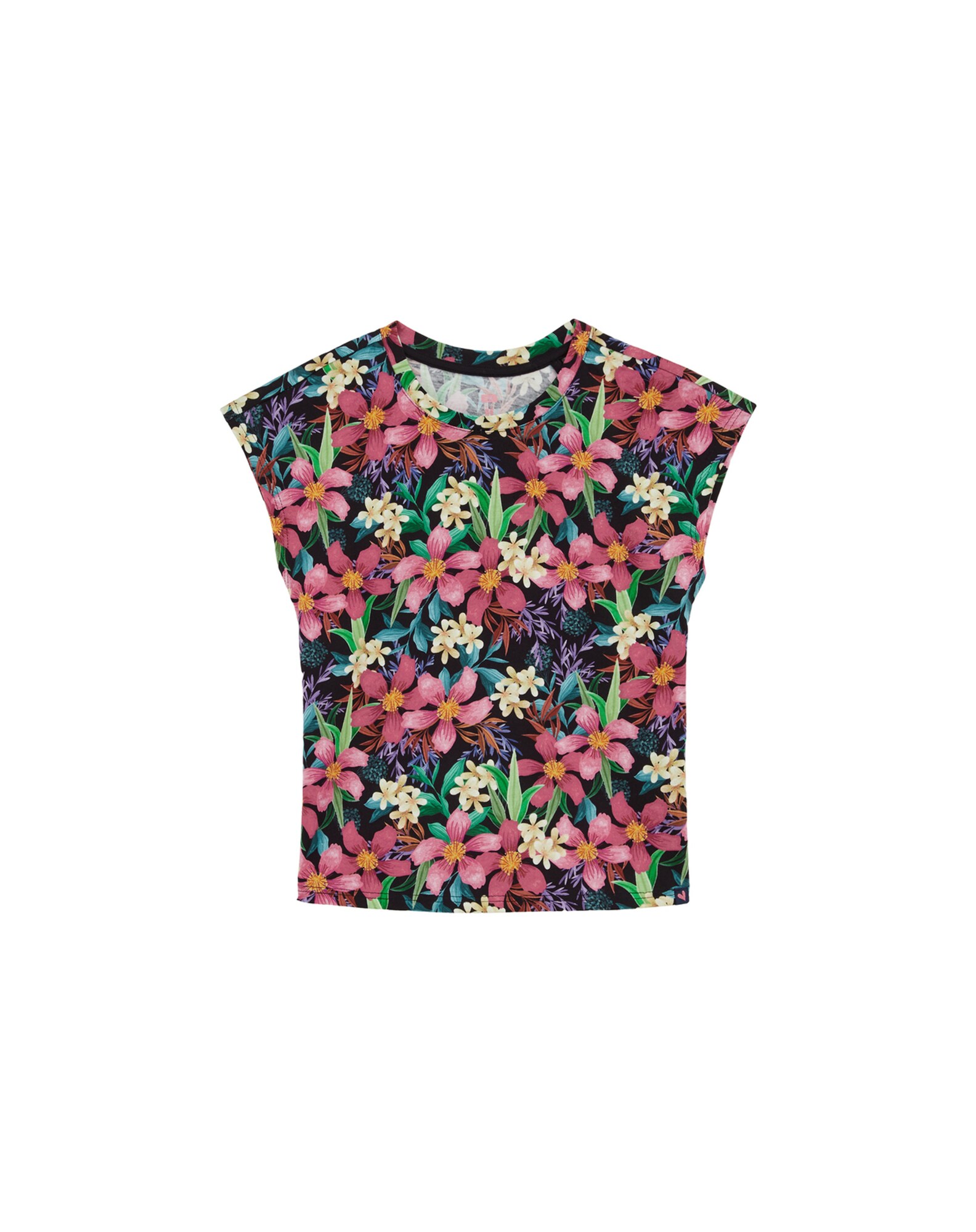 WE Fashion Póló  zöld / lila / pasztellpiros / fekete akciós termékkép 1