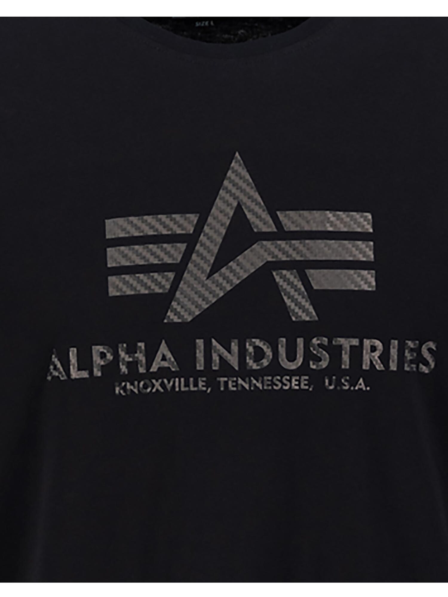 ALPHA INDUSTRIES Tričko 'Carbon'  grafitová / čierna (obrázok 5)