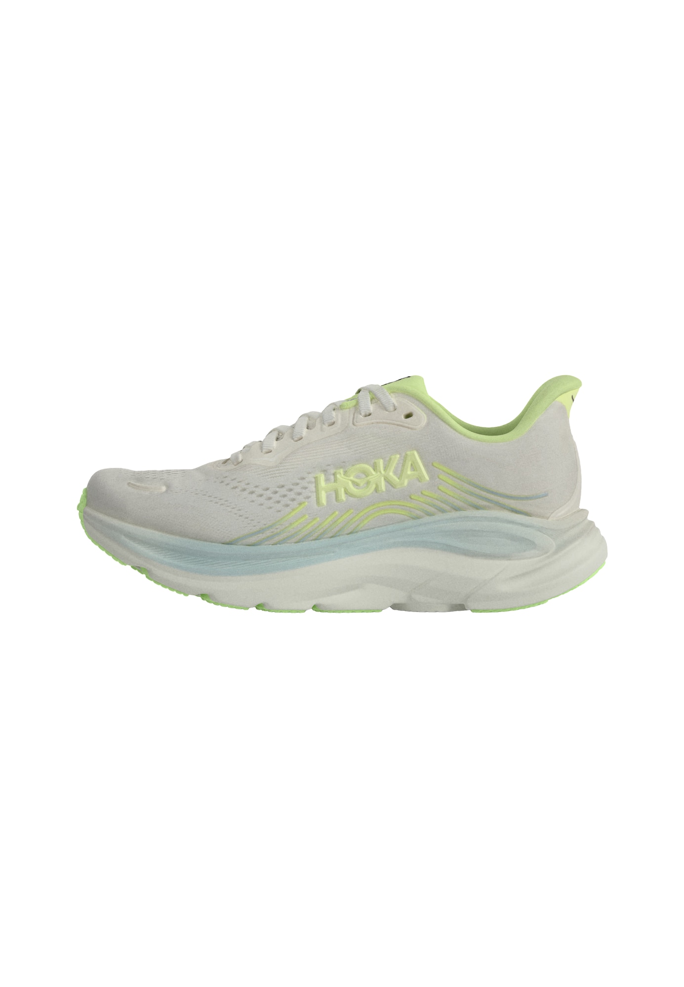 Hoka Loopschoen 'Clifton 11' Lichtbeige / Lichtblauw / Lichtgeel
