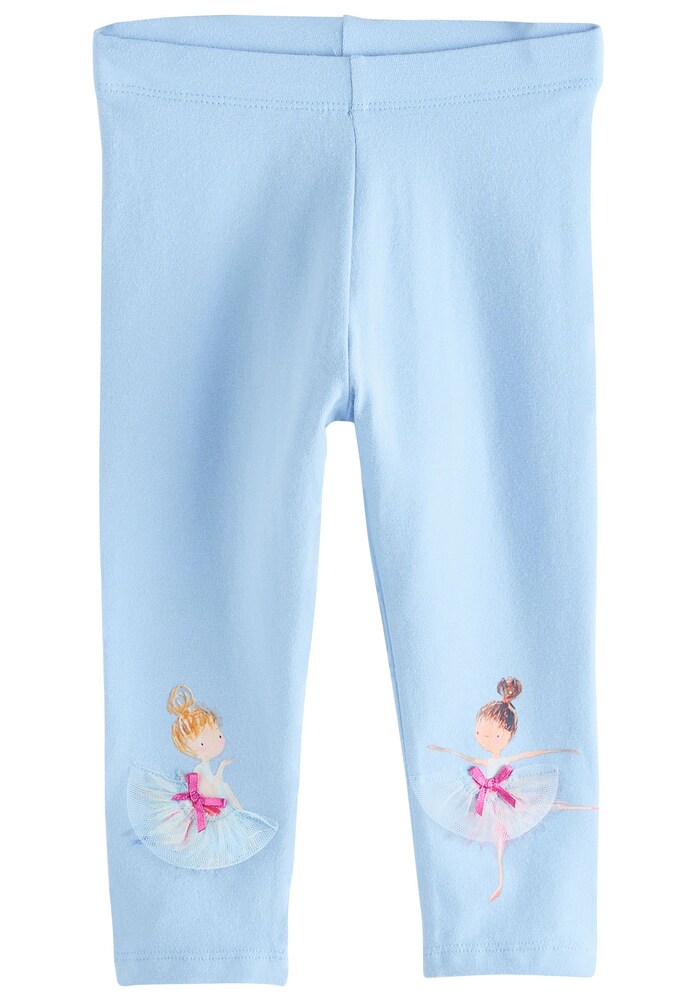 Next Leggings Mädchen Größe 122 hellblau / braun / pink
