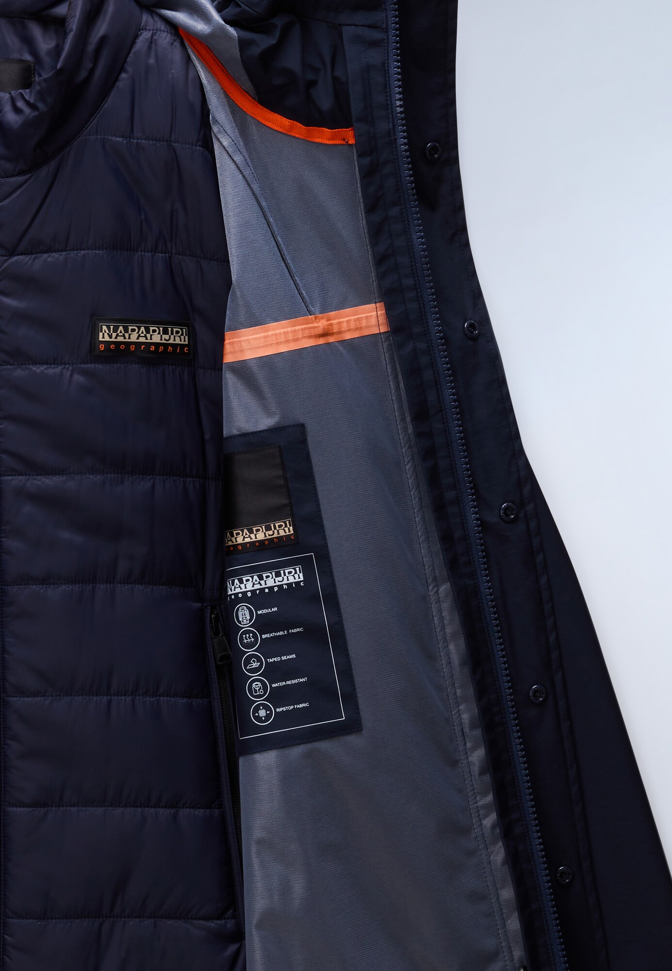 NAPAPIJRI Chaqueta de entretiempo 'A-PILLOZ'  azul oscuro – imagen 4