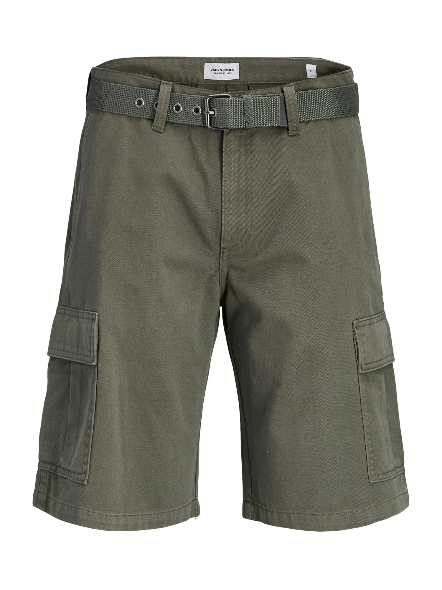 Jack & Jones Plus Pantaloni cu buzunare 'JPSTCOLE HUDSON'  oliv