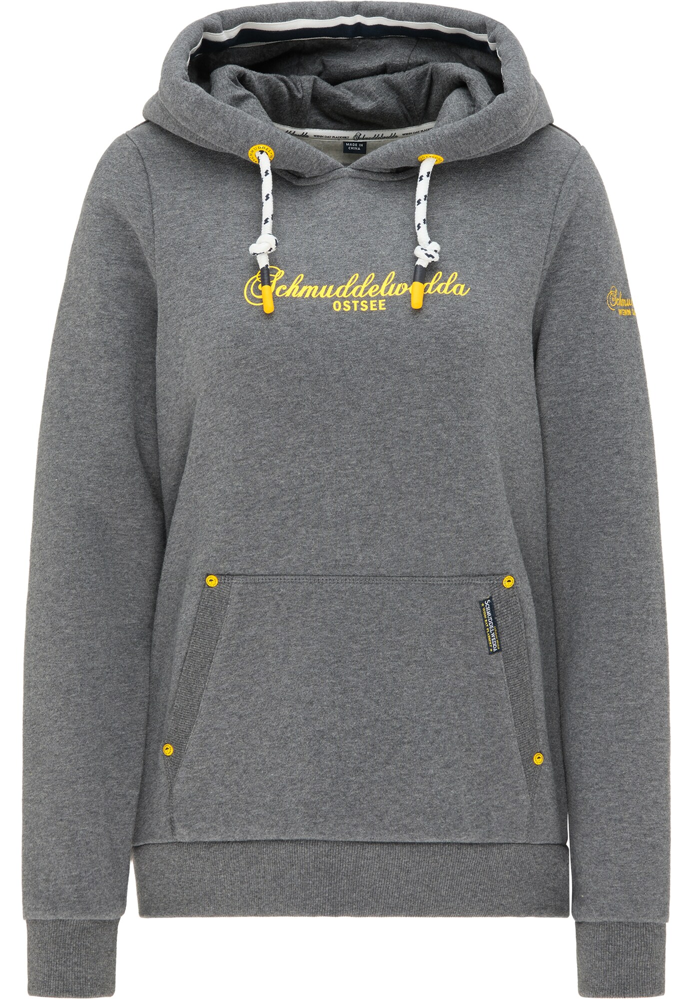 Schmuddelwedda Sweatshirt 'Ostsee'  amarelo / acinzentado