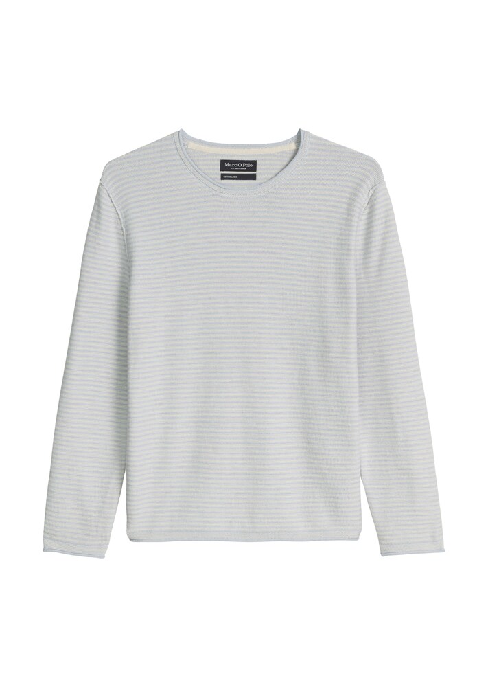 Marc O'Polo Pullover Herren Größe M pastellblau / weiß
