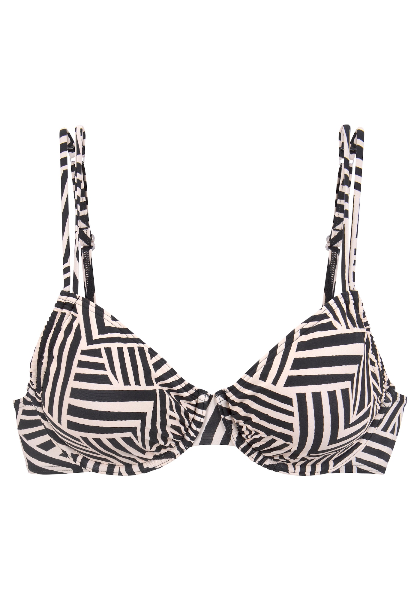 LASCANA Sutien costum de baie  ecru / negru