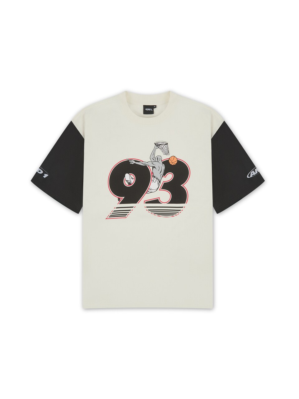 T-shirt ljusbeige / röd