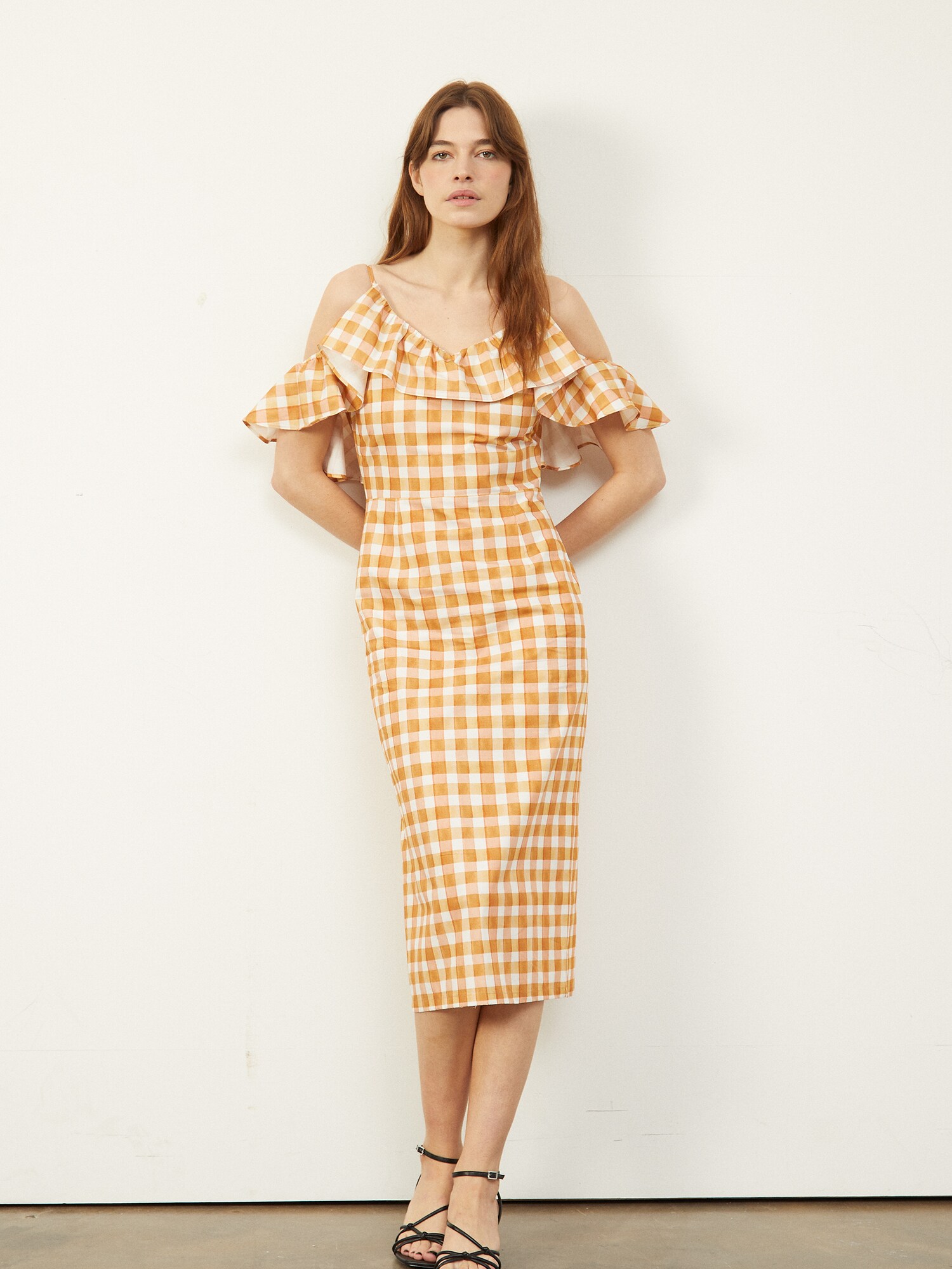 Aligne Letné šaty 'Curdah' žltá / zlatá žltá / biela (obrázok 6)