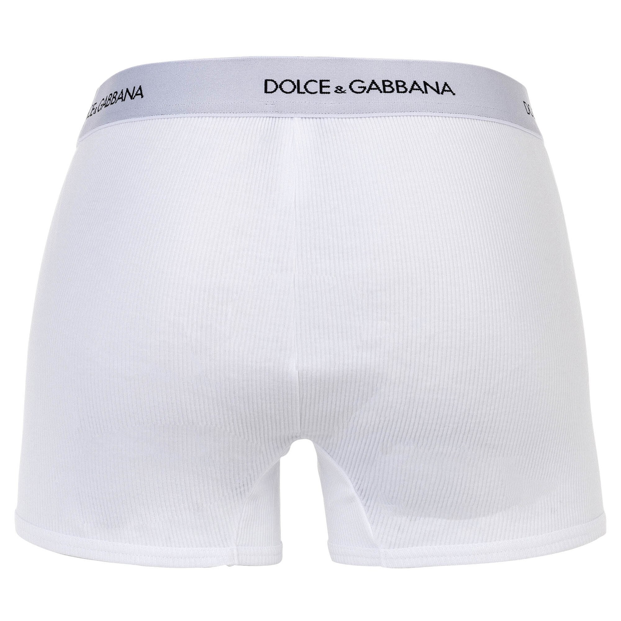 DOLCE & GABBANA Calzoncillo boxer  gris claro / negro / blanco denim – imagen 3