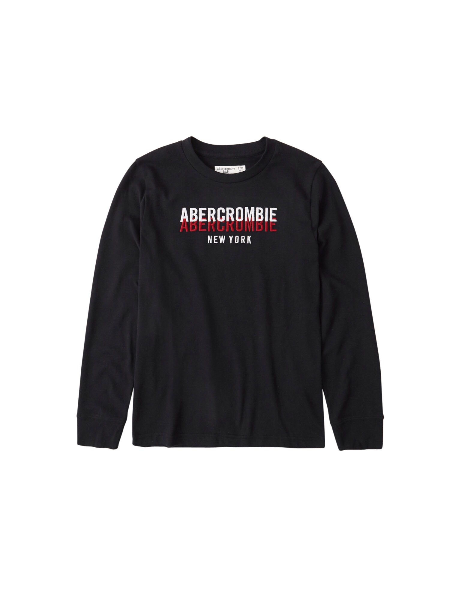 Abercrombie & Fitch Marškinėliai  juoda / balta / raudona