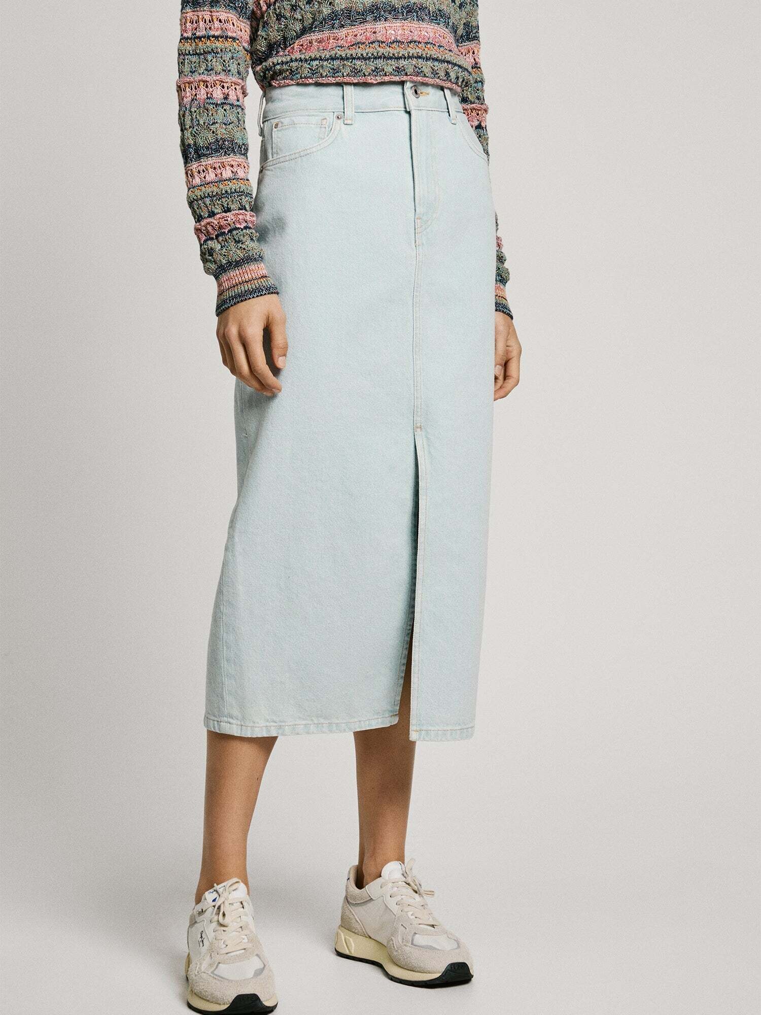 Pepe Jeans Falda azul denim – imagen 7