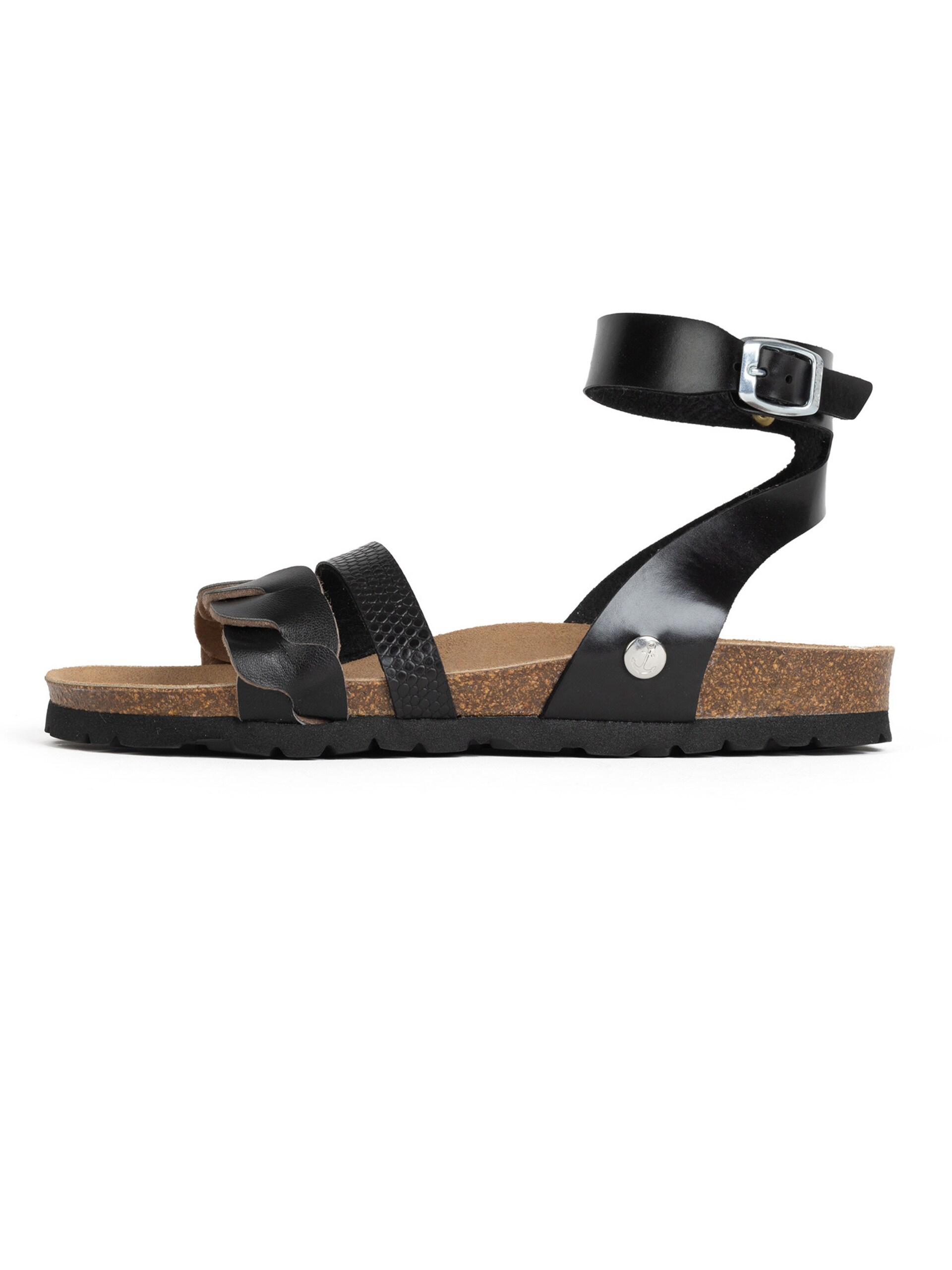 Bayton Sandal 'Capucine' brun / svart sandaler dam