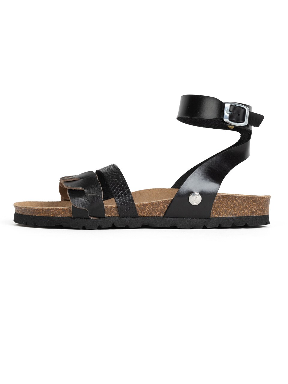 Sandal 'Capucine' brun / svart