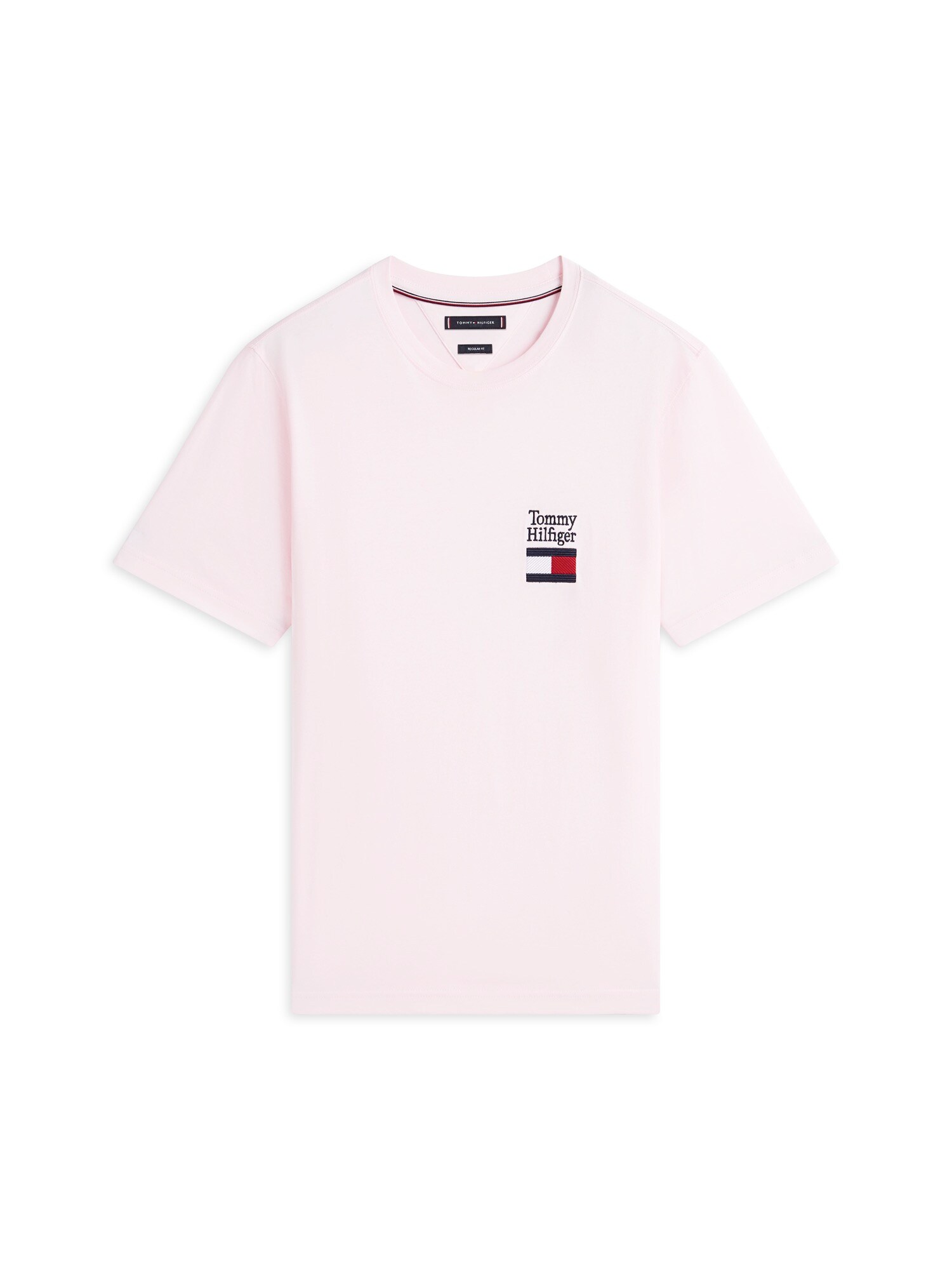 TOMMY HILFIGER Tricou  bleumarin / roz pastel / roșu / alb