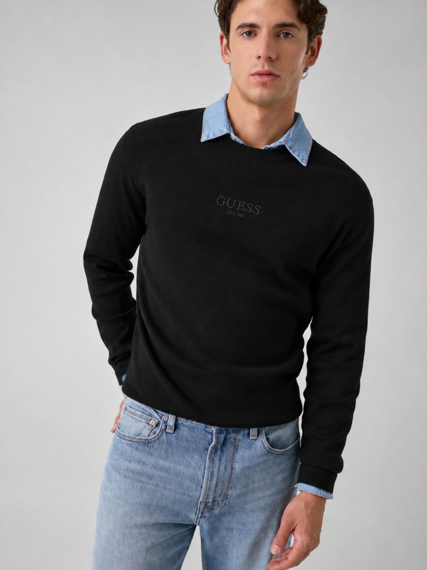GUESS Jersey 'M6YR12Z0917' negro – imagen 2
